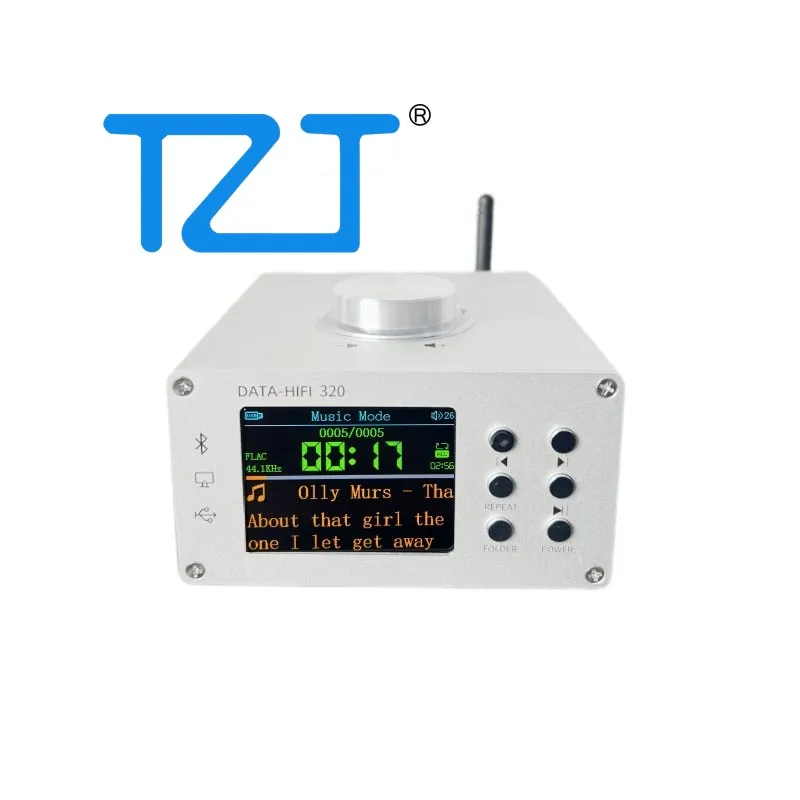TZT DATA-HIFI 320 Amplificatore di potenza digitale Bluetooth Decodificatore audio HiFi Scheda audio per PC con/senza alimentatore 24V/4A