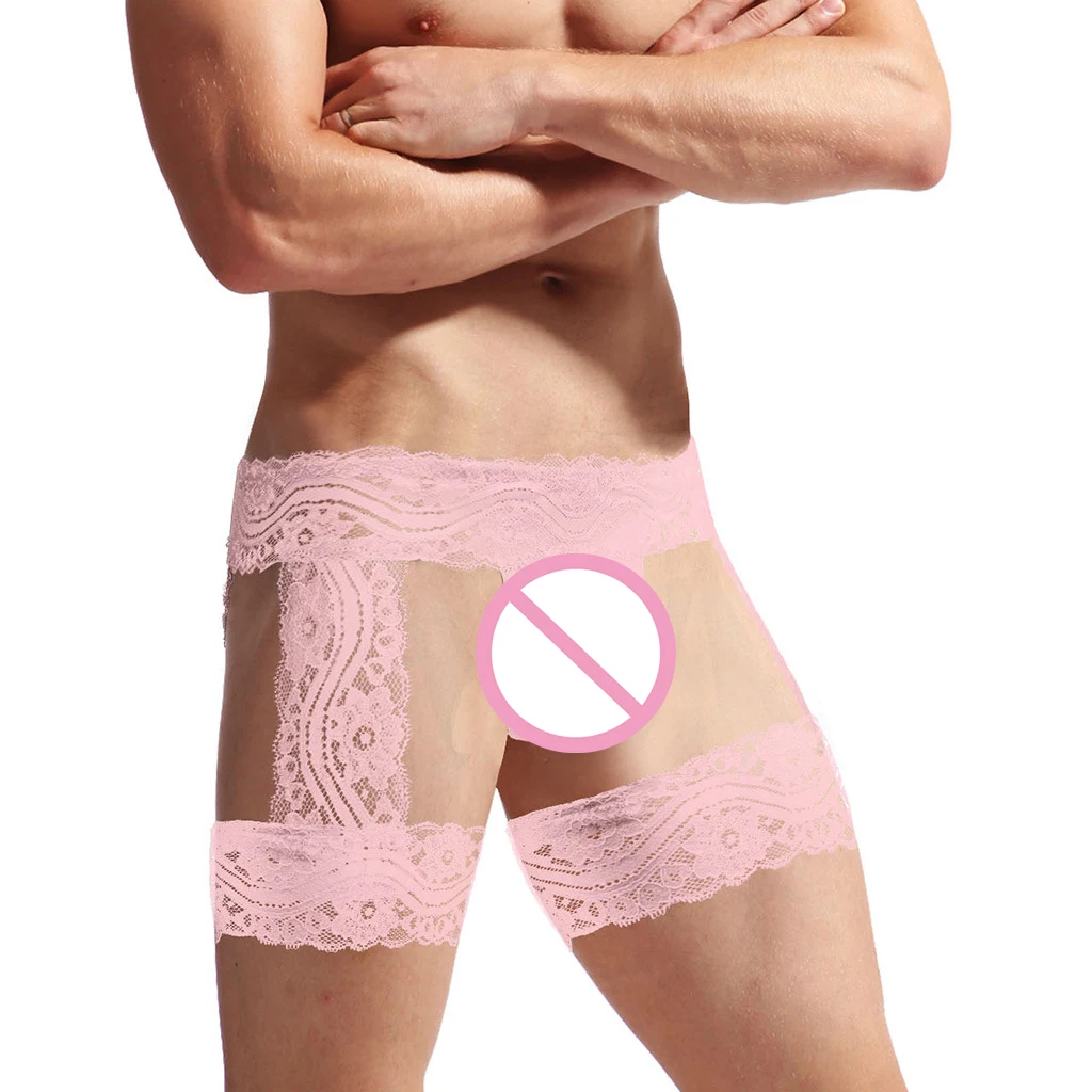 

Exotic Lace Gay Thongs G-string Novelty See Through Sissy Slip Panties Men Underwear Pornos String Jockstrap Lingerie Briefs