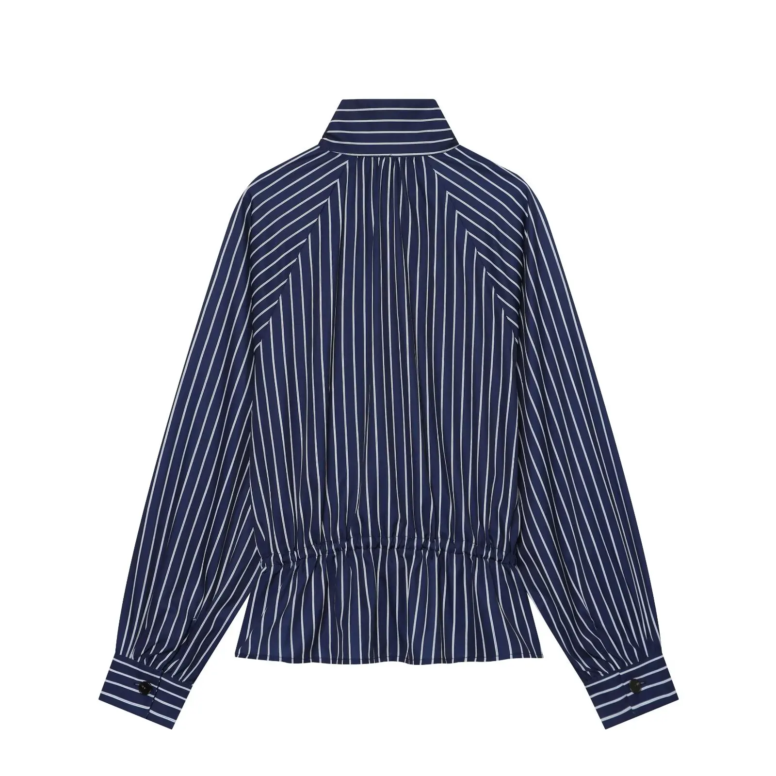 2026 Spring New Women Striped Long Sleeve Blouse Casual Loose Button Front Work Fashion Chic Oversized Soft Comfortable Blouse
