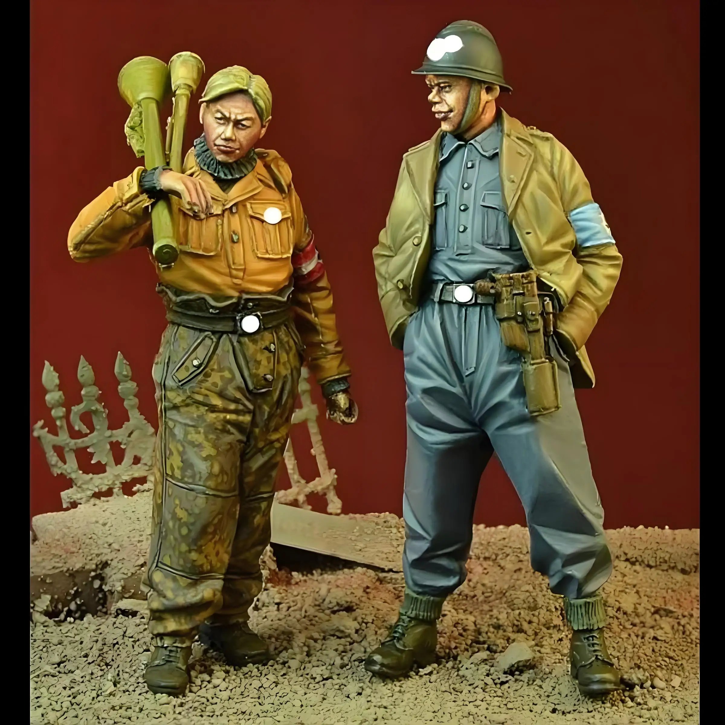 Figura DE ACCIÓN DE 1/35 "The Last Order", modelo de resina sin pintar, GK, Alemania, 1945, soldados alemanes, WW2, temas militares