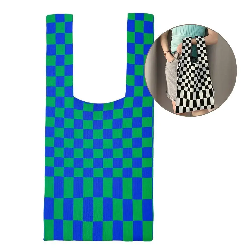 

Large Capacity Women Shoulder Tote Polyester Woven Bag Summer Casual Handbag for Beach Vacation Ladies