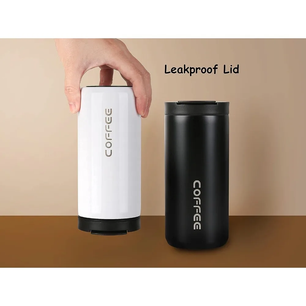 400ml Coffee Mug with Leak Proof Screw Lid Coffee Cup Keep Warm or Cold for Coffee or Tea Drinks 13.5oz Water Cup