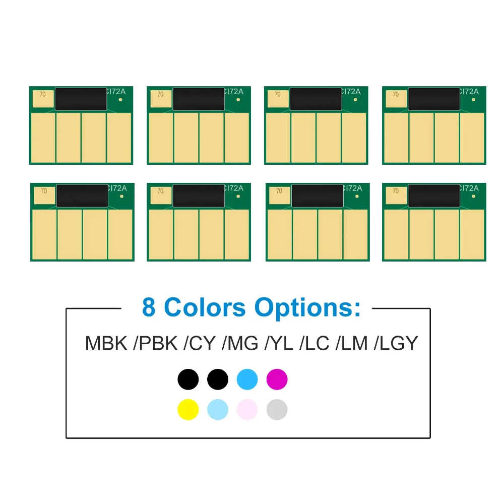 Chip for HP70 Compatible Ink Cartridge For HPQ70 Designjet Z2100 Z3100 Z3200 Z5200 printer HP 70 full ink with chip 130ml HPQ 70