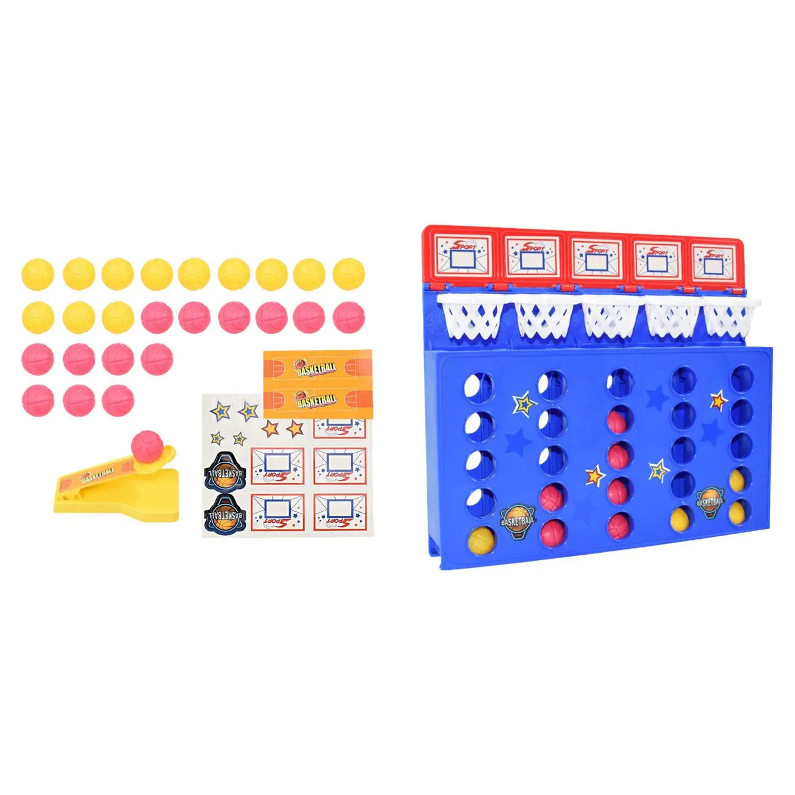 Desktop Bouncing Ball Game for Boys Girls 7+ Foldable Board with 26 Balls Party Table Game Brain Teaser Travel Toy