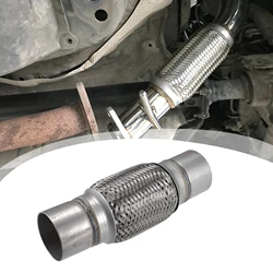 UXCELL 50mm/60mm/70mm/76mm Car Exhaust Flexible Pipe Tubing Universal Exhaust Joint Welding Extension Pipe Stainless Steel