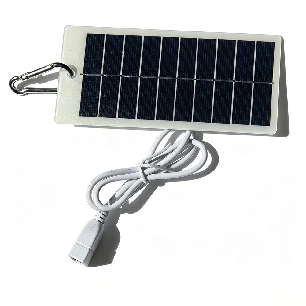 1.5W Solar Charging Panel for Outdoor Mobile Phones and Power Lights Featuring Compact Size and Weather Resistant Build