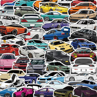 10/30/50/100PCS Cartoon JDM Racing Car Favorites Graffiti Stickers DIY Kids Classic Toy Travel Luggage Guitar Waterproof Decals