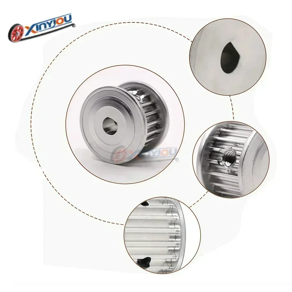 HTD3M20/22/24 الأسنان AF-نوع توقيت بكرة لعرض الحزام 6/10/15/20 مللي متر تتحمل 4-15 مللي متر الأسطح المسننة أنظمة محرك الحزام