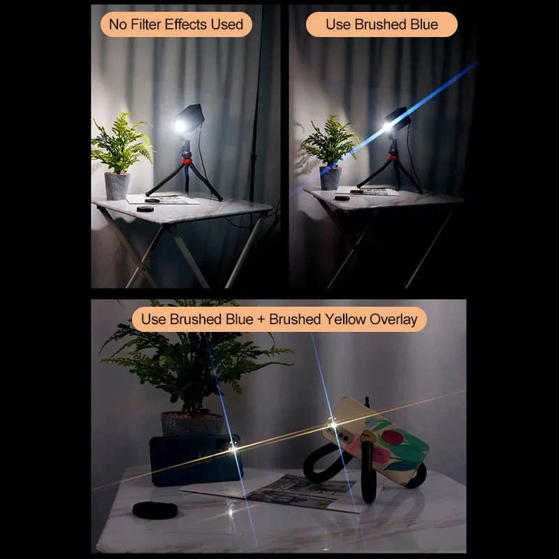 Starlight-filtro cepillado para cámara Canon, Sony, Fuji, Nikon, grabación de escenas nocturnas, pantalla panorámica de película, filtro de efectos especiales