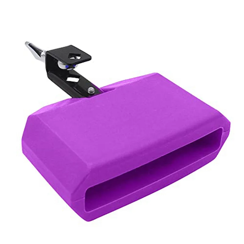 5 Inch Jam Block,Plastic Musical Percussion Block Compatible with Latin Drum Instrument (Purple)