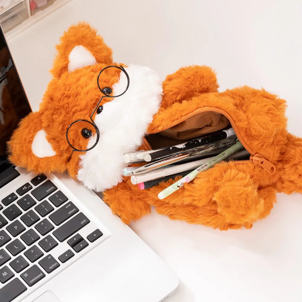 NEW Plush Shoulder Bag Cartoon Doll Coin Purse Fox Handbag