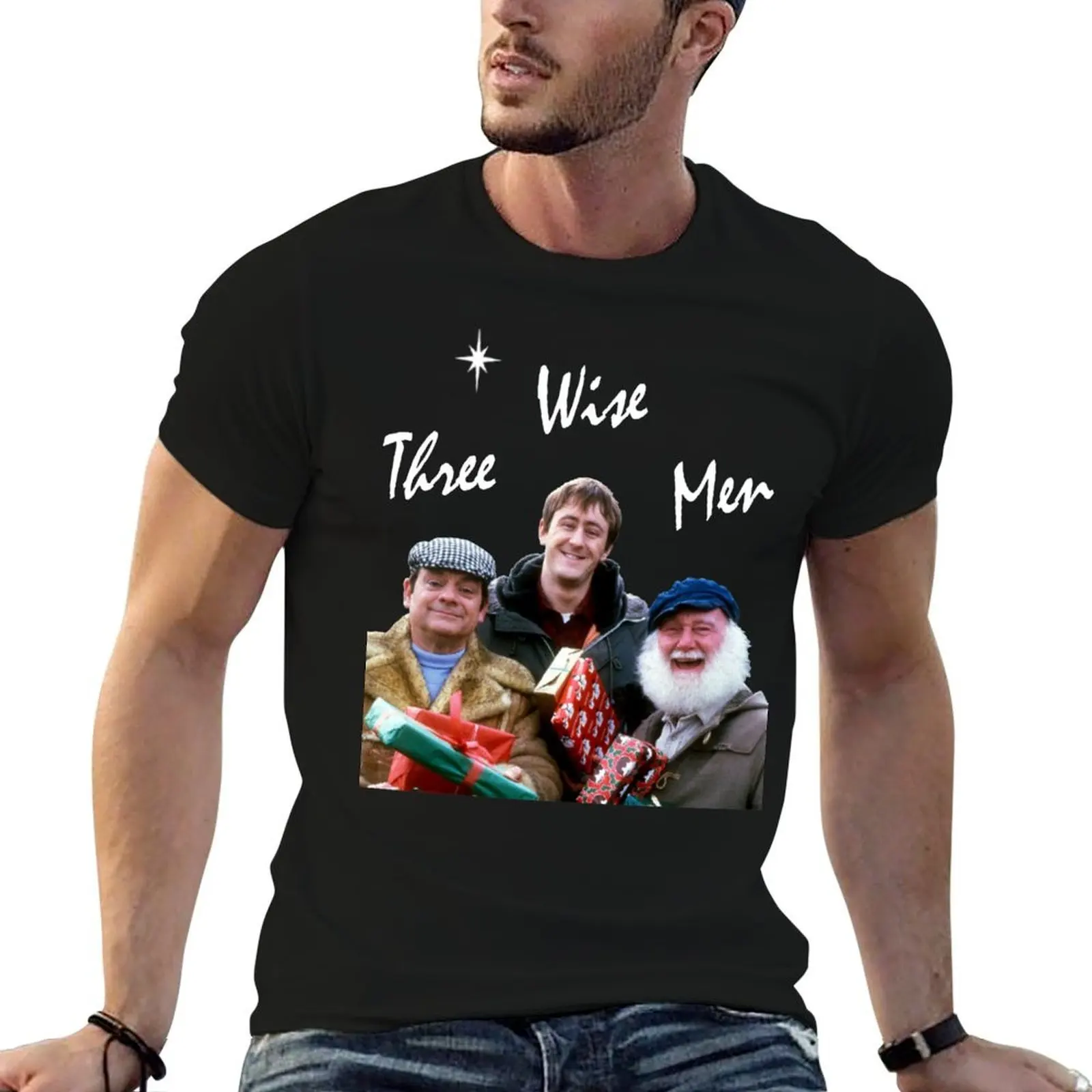 

Three Wise Men with dark background T-Shirt t shirt for man t shirts designer cotton t shirts man 100% T-Shirt