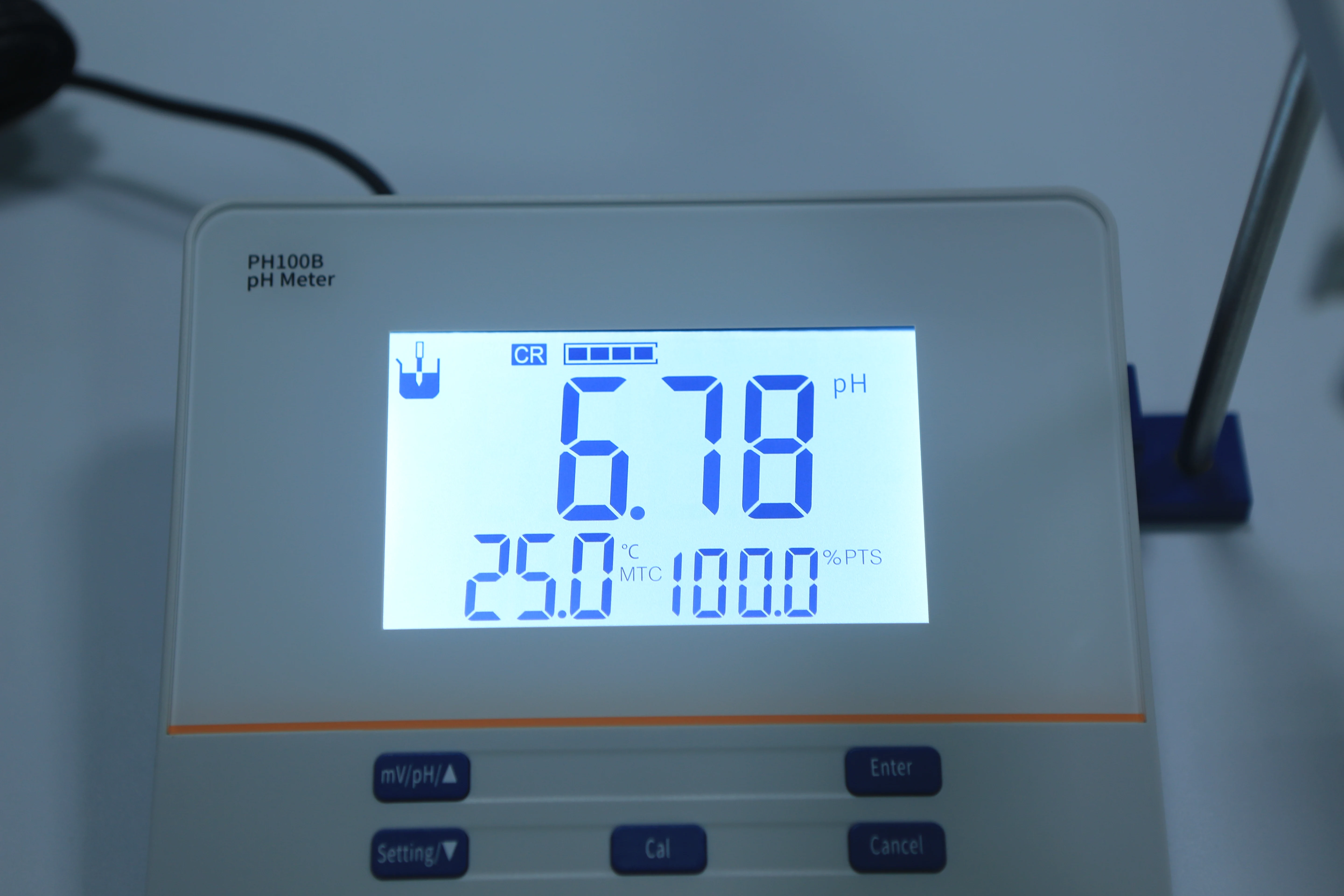 Analizzatore digitale della qualità dell'acqua LCD ad alta precisione da banco da laboratorio PH100B Misuratore PH MV con prezzo di fabbrica