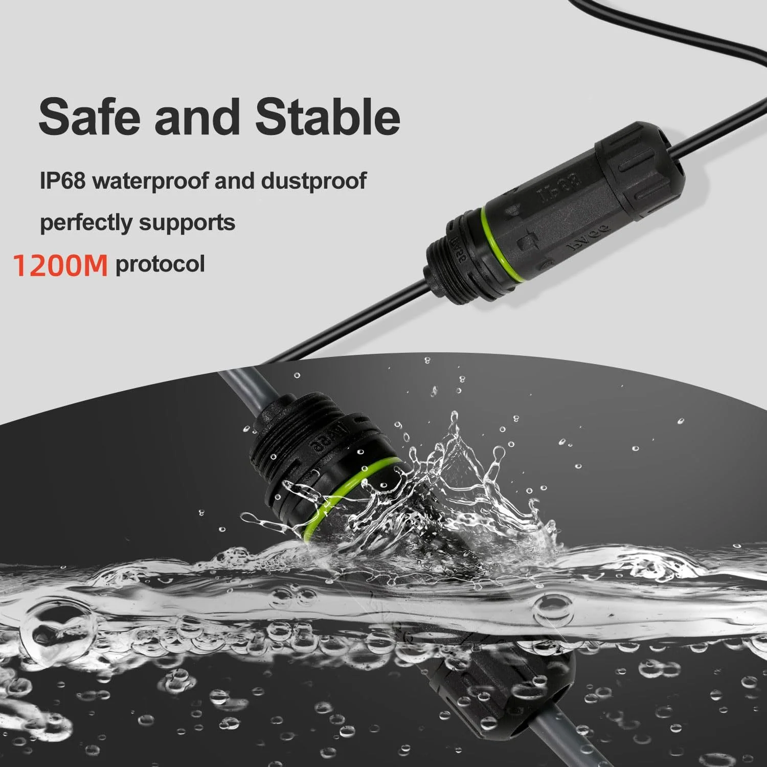 For Starlink Mini Gen3 to RJ45 Ethernet Connector Adpater IP68 Waterproof for SPX Extender GEN3 V3 CAT6 Gigabit Cable Connector view 6