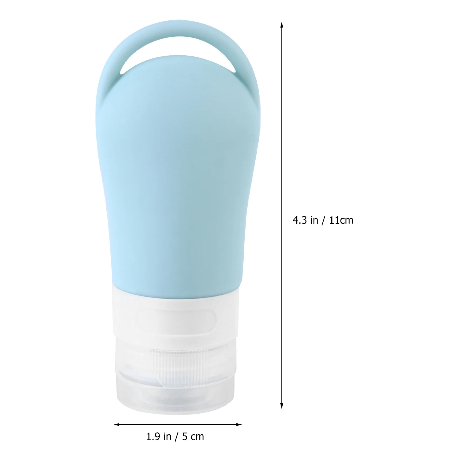 5 Stück nachfüllbare Kosmetikflaschen, 60 ml, auslaufsichere Reisebehälter für Shampoo, Lotion, Sonnenschutz, Reiseflasche