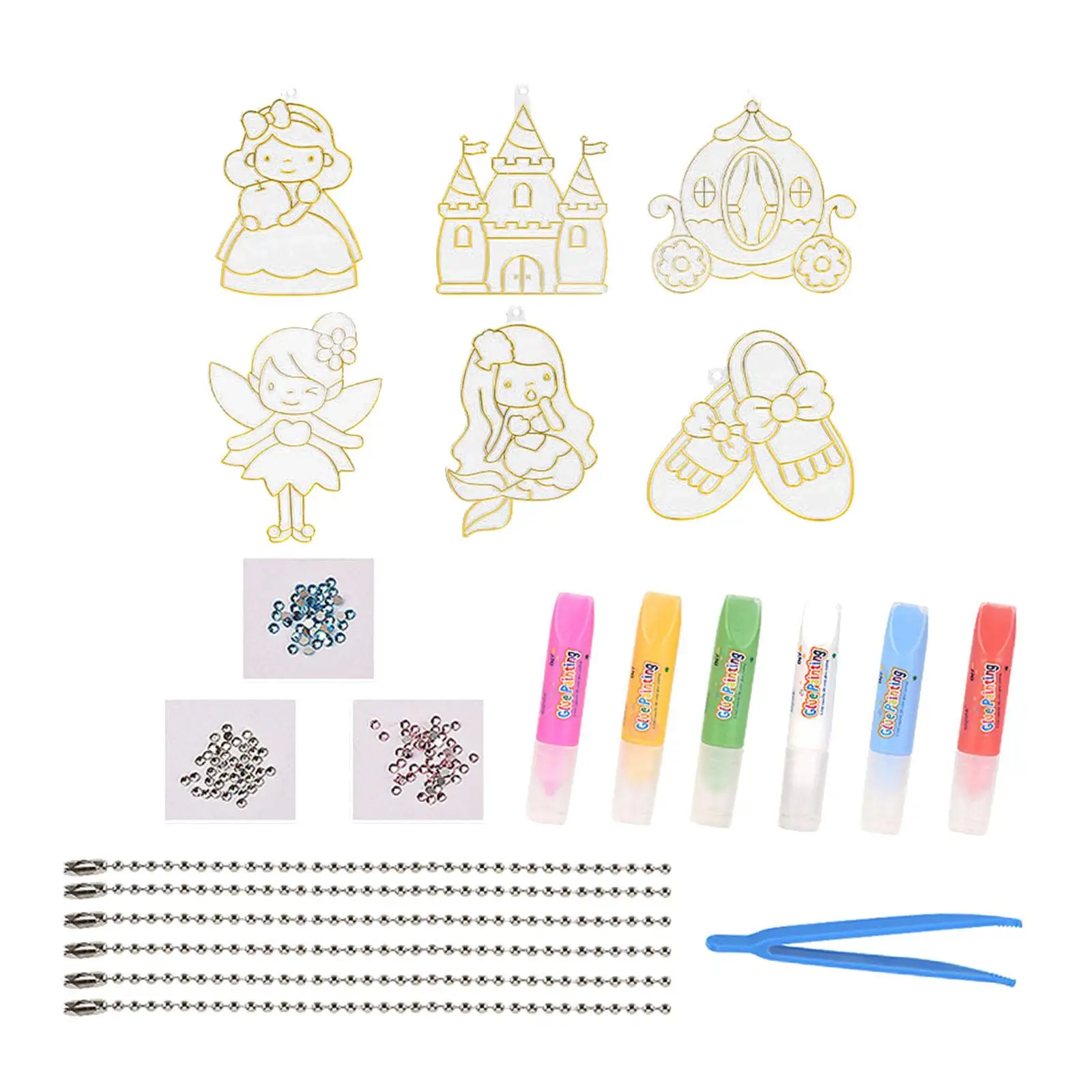 Ensemble d'art et d'artisanat de peinture sur cristal, jouets de dessin, ensemble de peinture d'art en cristal, Kits de peinture sur cristal pour adultes, garçons et filles, bricolage