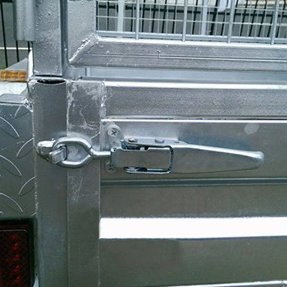 

Trailer Barrel Hoop Lock Catch Heavy Duty Durable for Trucks Containers Van Buckle Heavy Trailer Interior Parts