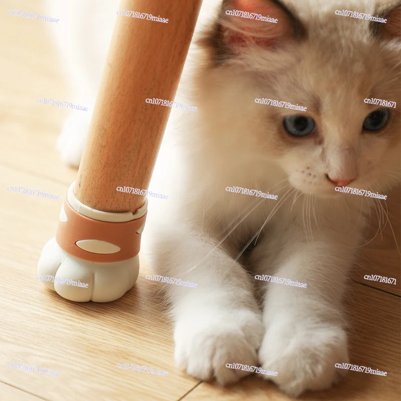 Cute Cat Paw Chair Foot Pad Silent Non-slip Table and Chair Leg Pad Silicone Stool Leg Protective Cover