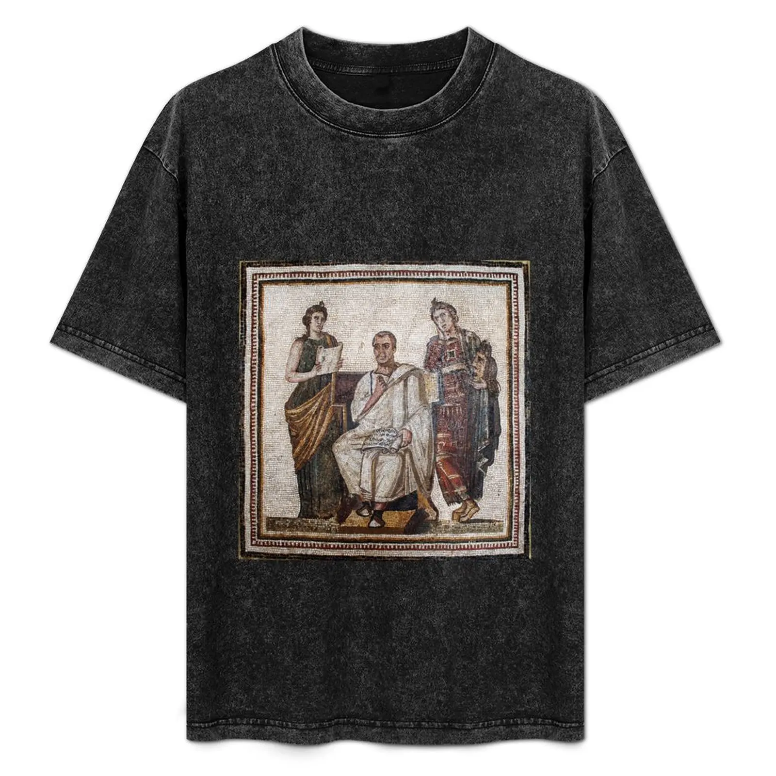 

Vergil Roman Mosaic T-Shirt Comfortable Daily Wear Tee