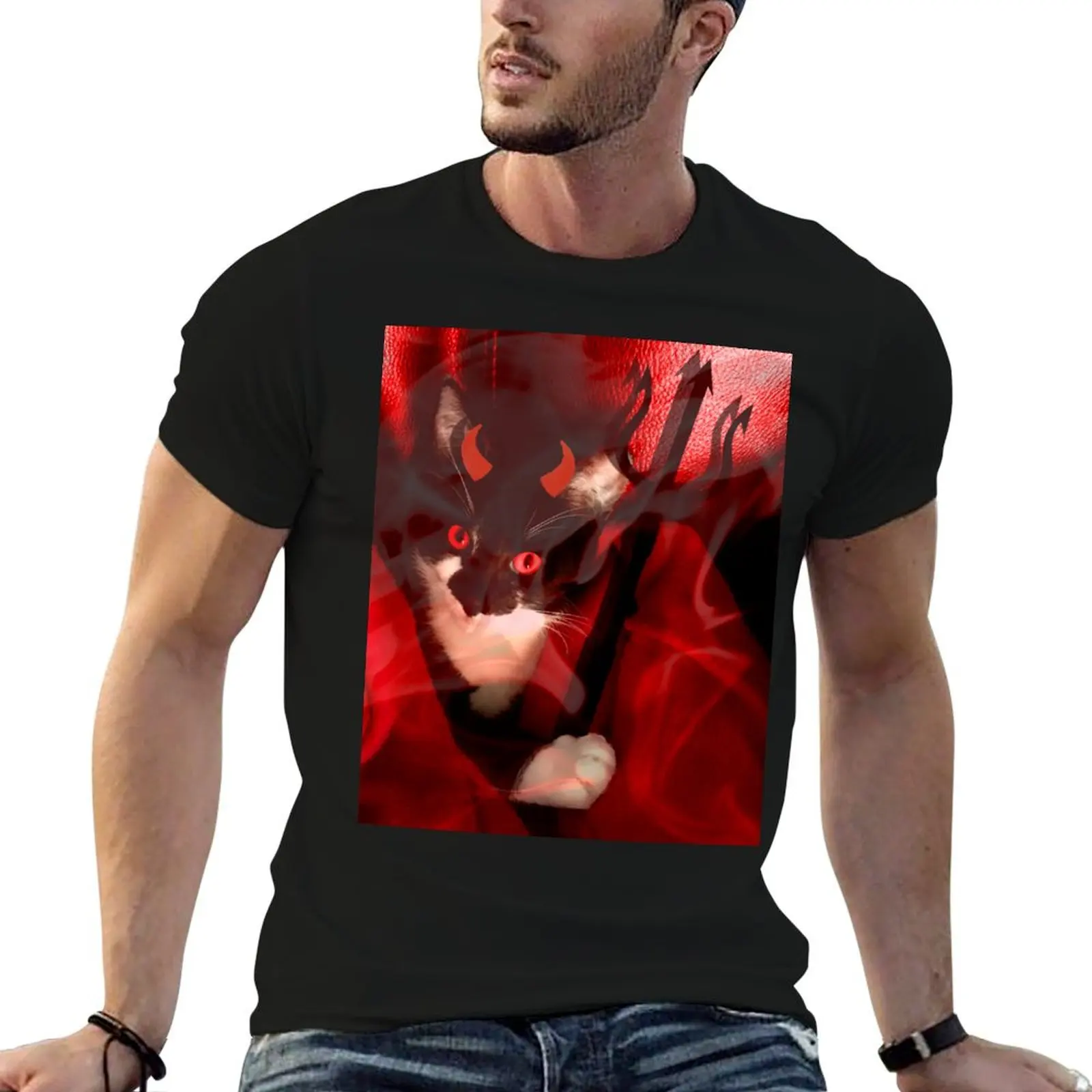 CuteTuxedo cat - Dont mess with me human I haz attitude T-Shirt Long Lasting Casual T-Shirt