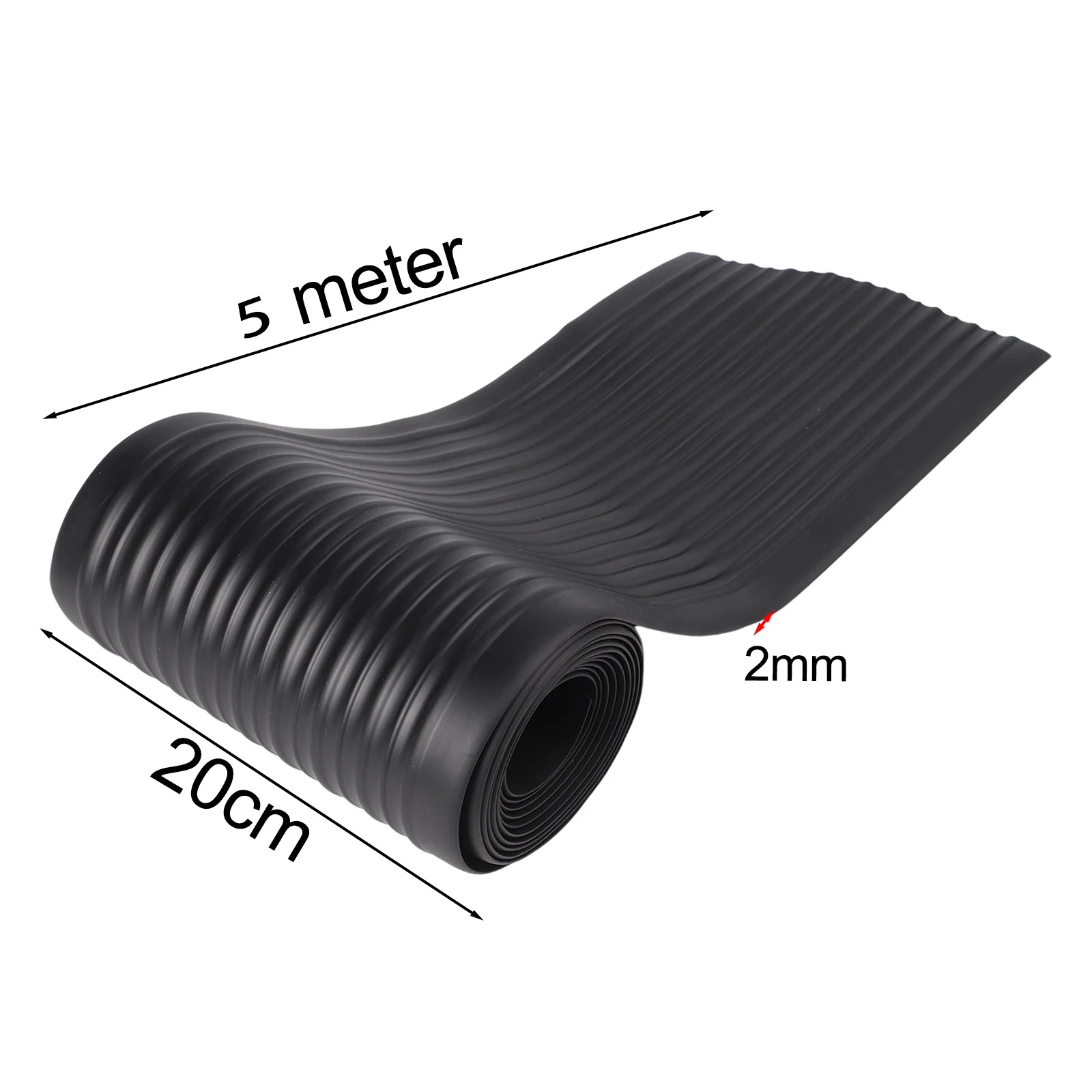 1 Pcs 16.4ft Inflatable Boat Wear Strips Kayaks Chassis Armor Rubber Protective Strip Thickened Rubber Boat Anti-collision Strip