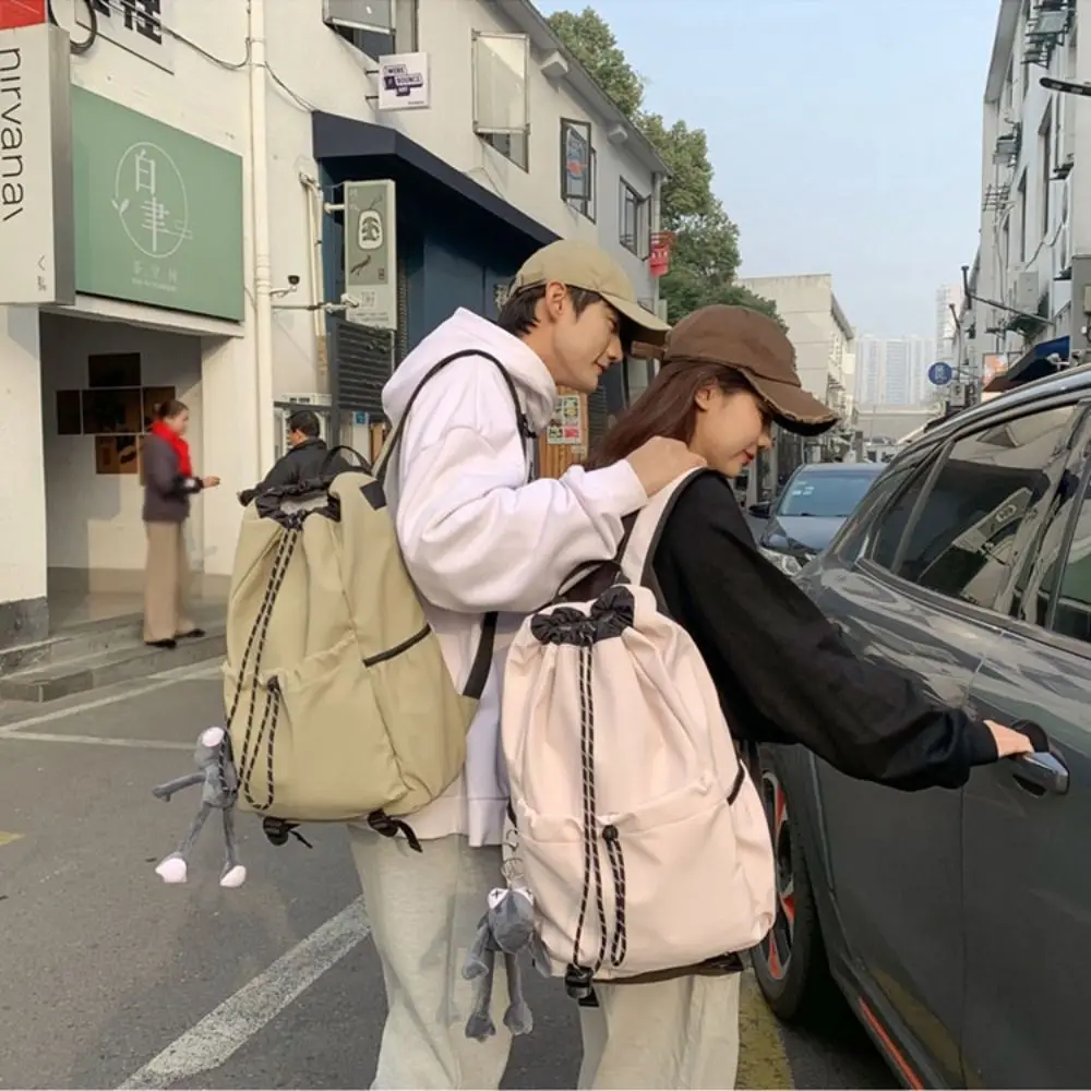 High Quality Drawstring Hiking Backpack Large Capacity Multi Pocket School Bag Leisure Casual Travel Backpack Teenagers