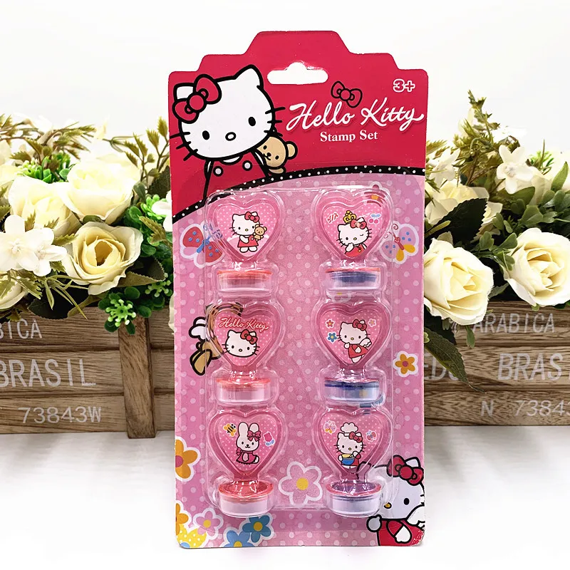 

Sanrio Hello Kitty Children's Seal Students Cute Cartoon Small Seal Kindergarten Gift Creative Prize School Supplies Gift