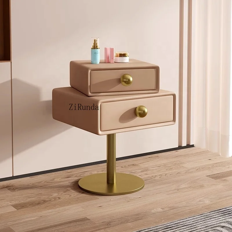 طاولة بجانب السرير ذكية متعددة الوظائف، طاولة بجانب السرير للأطفال بسيطة ومبتكرة وقابلة للدوران