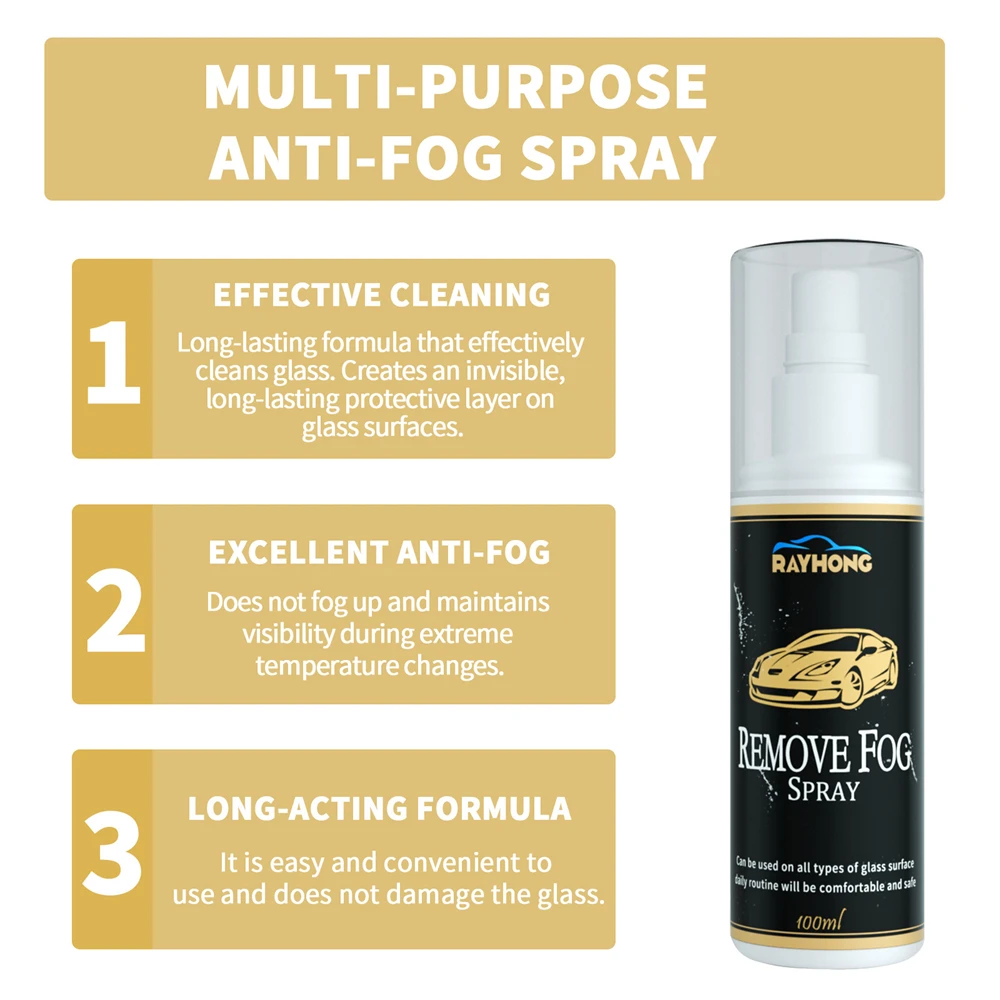 100ml Water Repellent Glaco Spray Anti-fog Windshield Water Repellent Coating Anti Rain Hydrophobic For Car