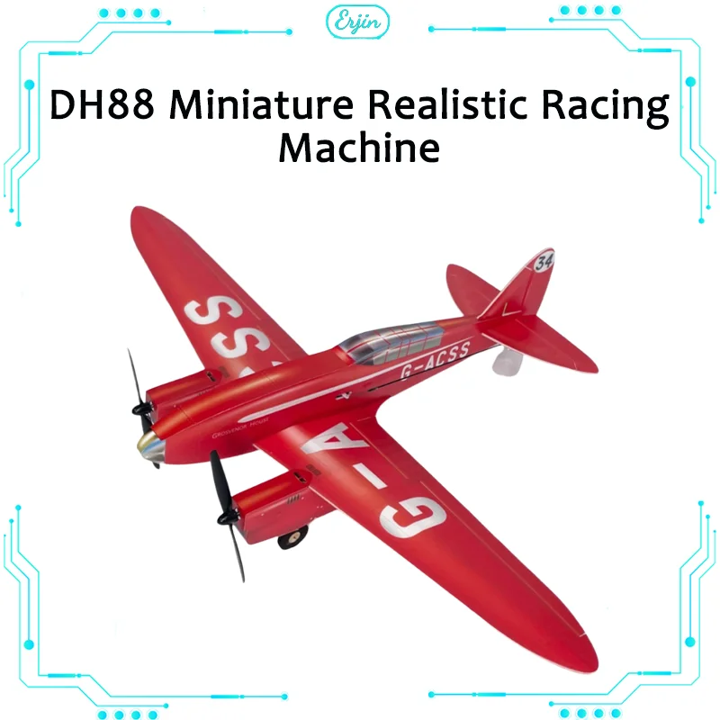 Minimumrc Dh88 Comet Dual Engine Fixed Wing Multi Protocol Model Aircraft 4-Channel Miniature Image True Racing Machine