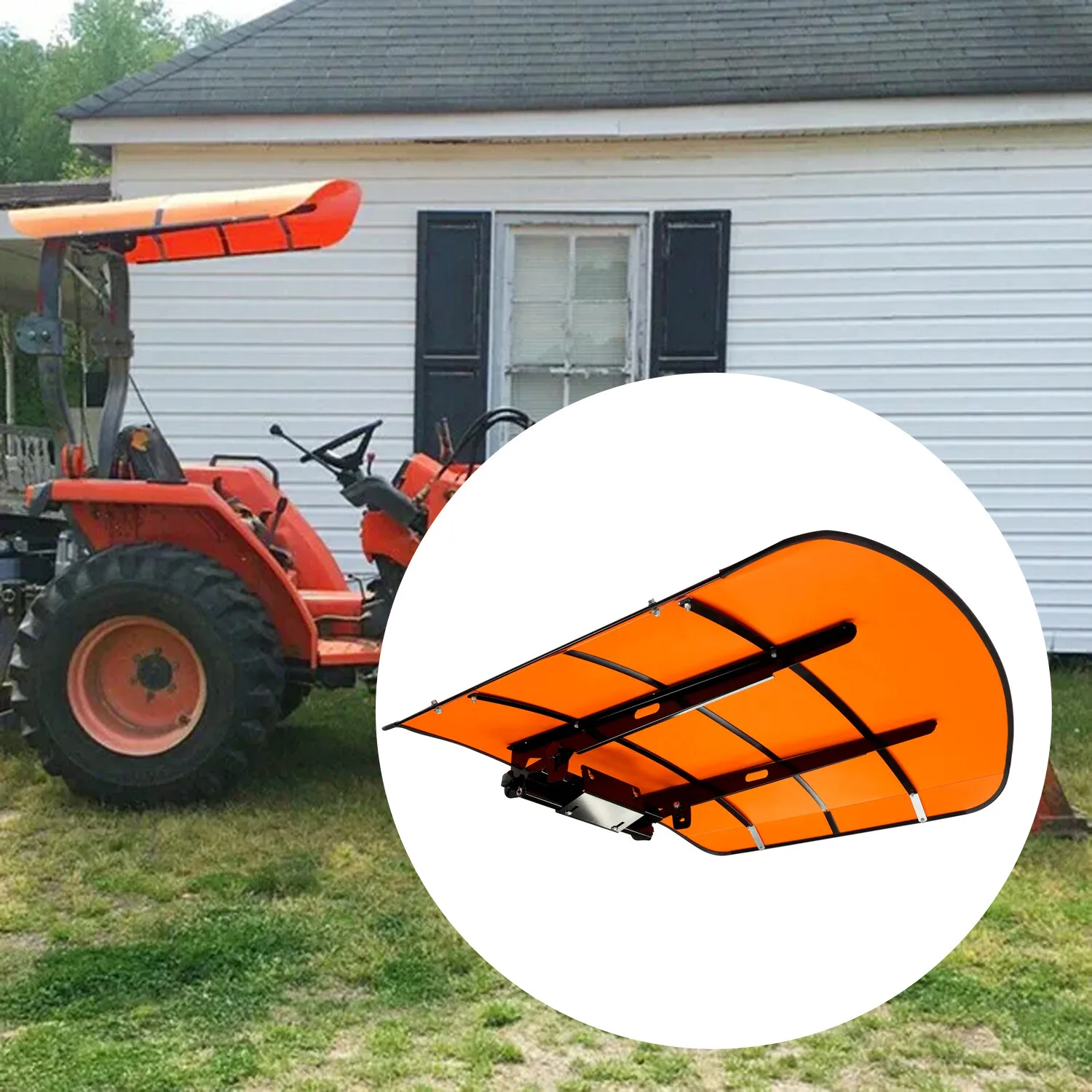Orange Tractor Canopy For Tractors Mowers ROPS Replace for Tuff Top 52