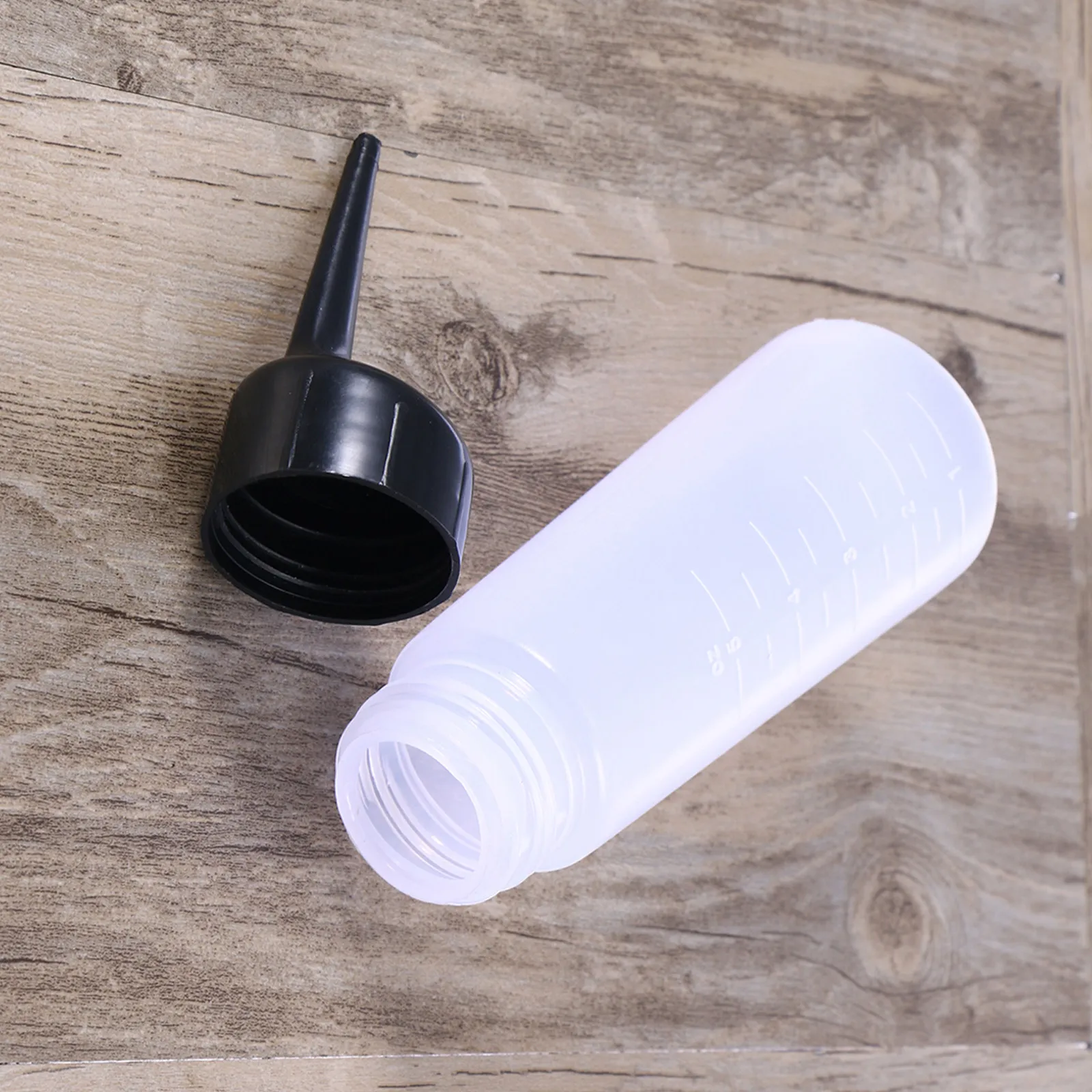 

2 шт. Экологичные пластиковые контейнеры для краски для волос, емкости для химической обработки волос для парикмахерских и домашнего использования, прозрачные, с дозатором