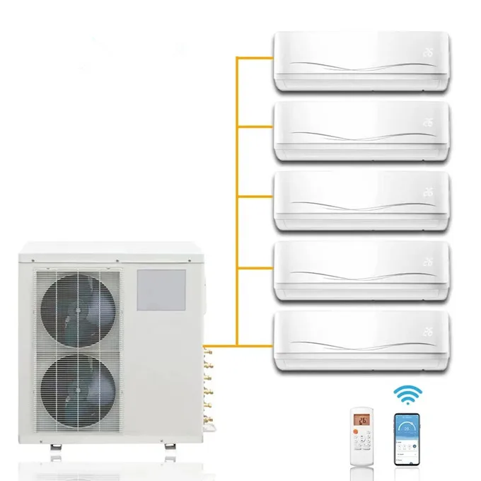 High Quality Multi Zone Split Air Conditioner Mini Split Ac Heating System Multi Zone