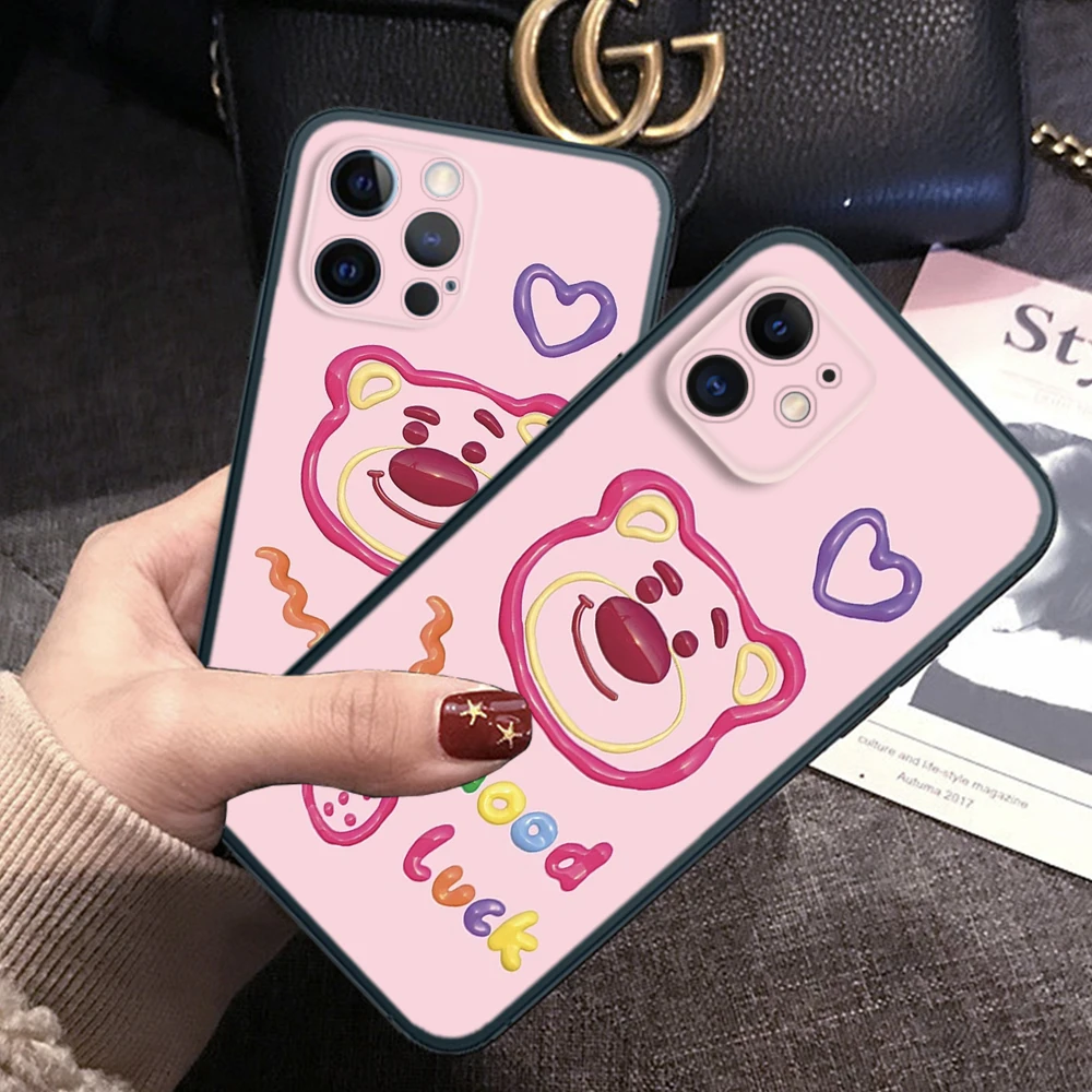 Z91 cute lotso cartoon Soft Case for Samsung A13 A20 A30 A20S A21S A22 A30S A31 A32 A33 A42 A50 A50S A51 A52 A53 A71 A73 A81 A91