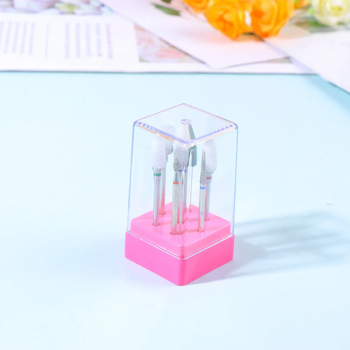 

1Set Nail Drill Bits Set Professional Polishing Tool Sturdy Grinding Heads for Natural Artificial Nails Electric Rechargeable