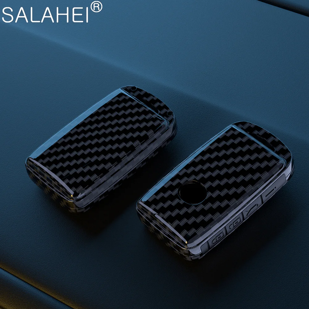 ABS Carbon Fiber Style Car Remote Key Case Cover For Mazda 3 Alexa CX30 CX-4 CX5 CX-5 CX8 CX-8 CX-30 CX9 CX-9 Protector Keyless