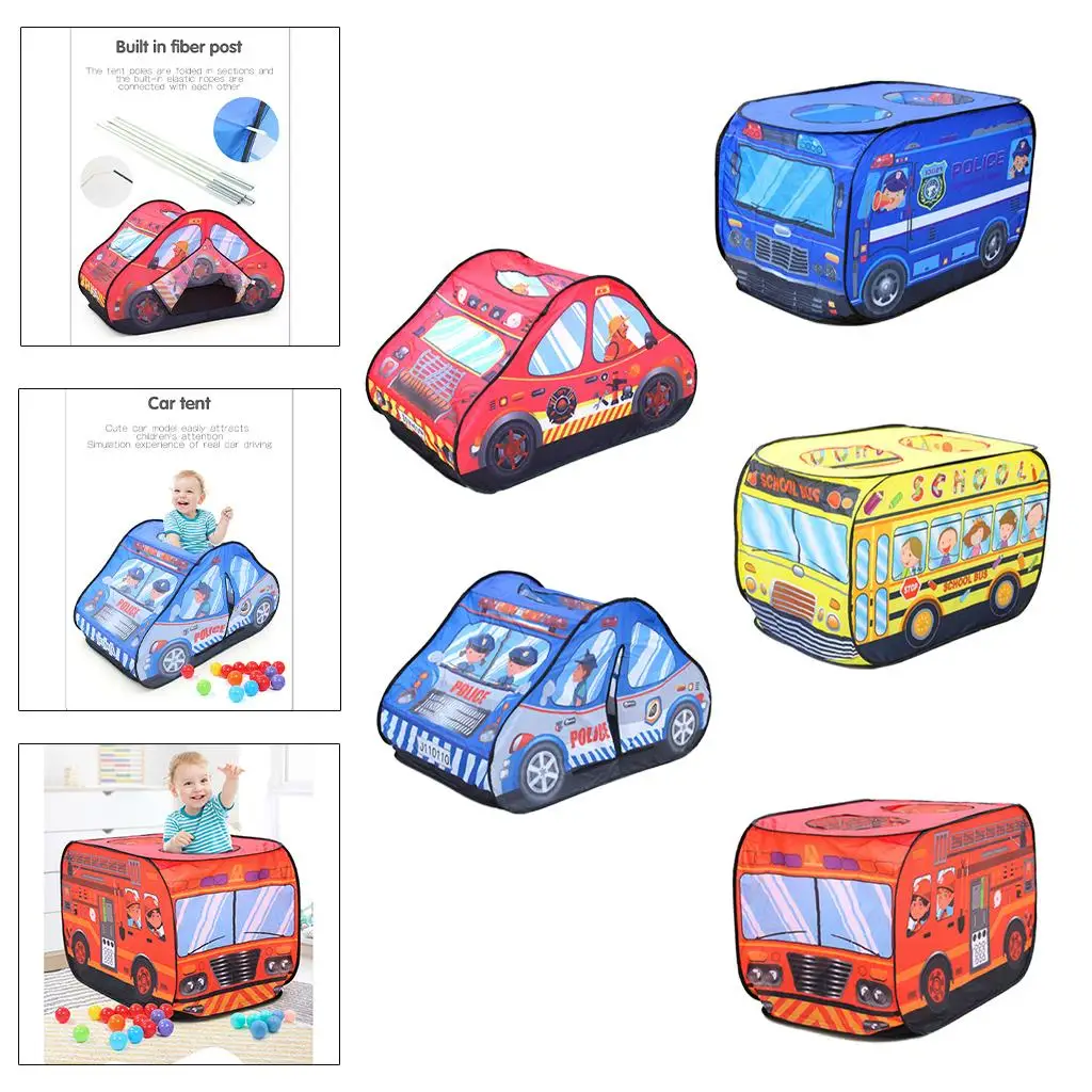 Tenda da gioco pieghevole per camion per bambini, ragazzi, bambini piccoli, finta casa da gioco, incollaggio interno ed esterno