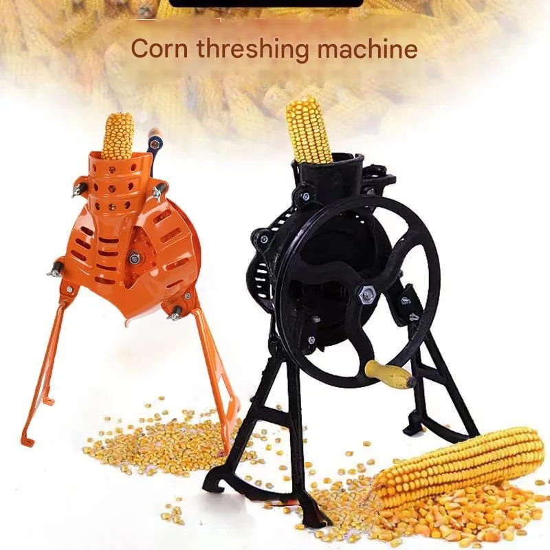 Heavy Duty Corn Sheller Manual Hand Crank Corn Thresher with Adjustable Screws for Efficient Shelling Also Hulls Walnuts
