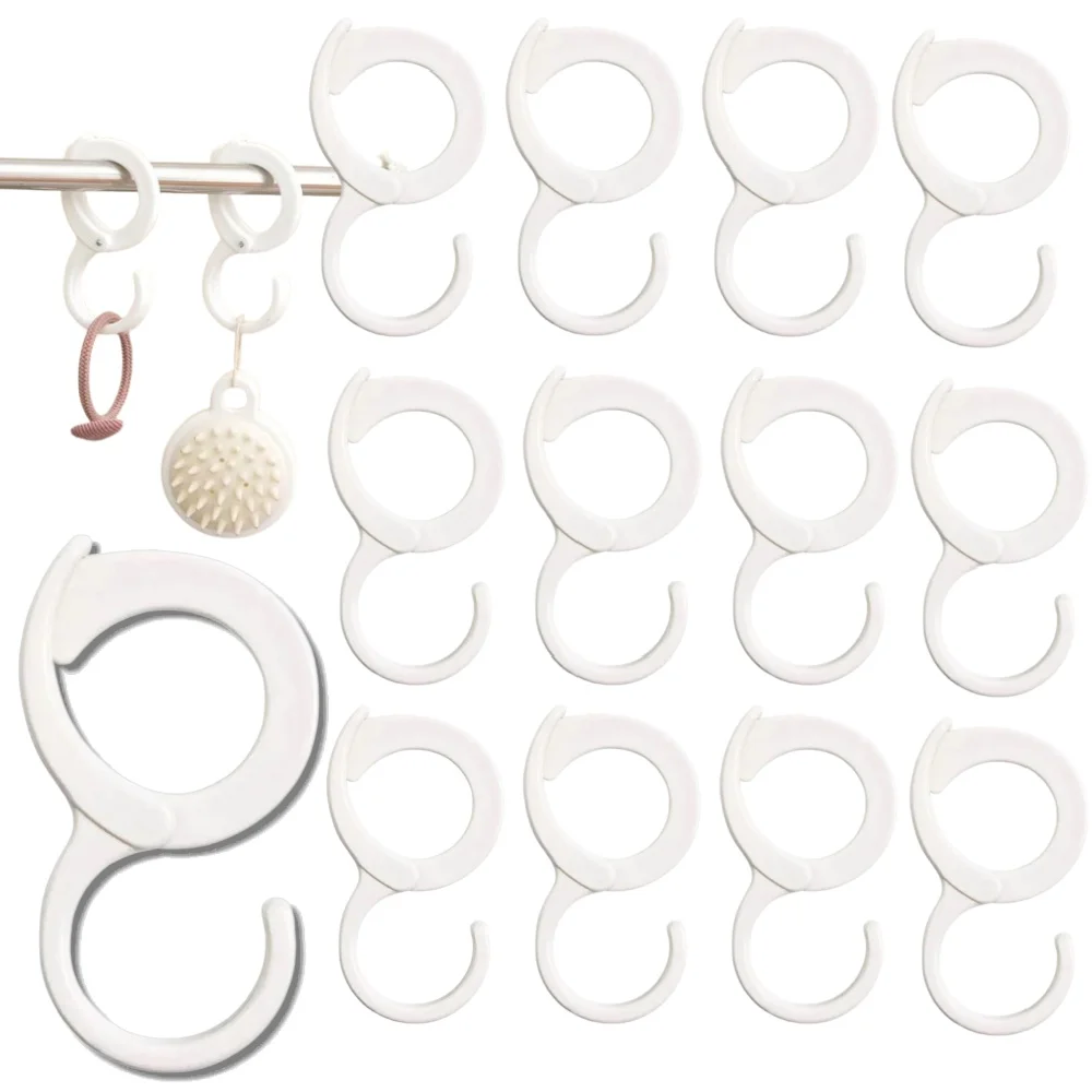 1~10PCS Firm Hook Multi-purpose S-Shaped Hooks Hanging Clothes Windproof Plastic Dormitory Hanging Bag Towel Key Kitchen Bedroom