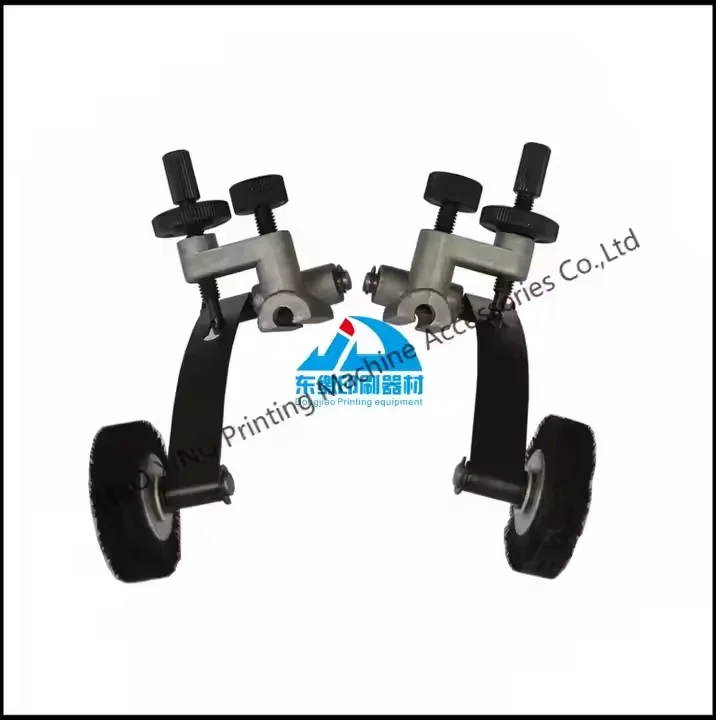 1 Pair Paper Rubber Wheel Assembly Printing Machine Press Wheel for Komori Printing Machine Mounting Hole 6mm Feeder Runner