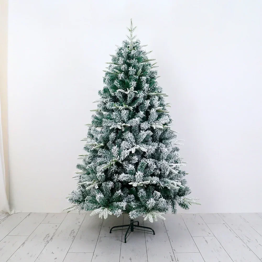 Plucked Christmas Tree Large High End Mixed Spray Snow Christmas Snow Commercial Supermarket Decoration Home Furnishings