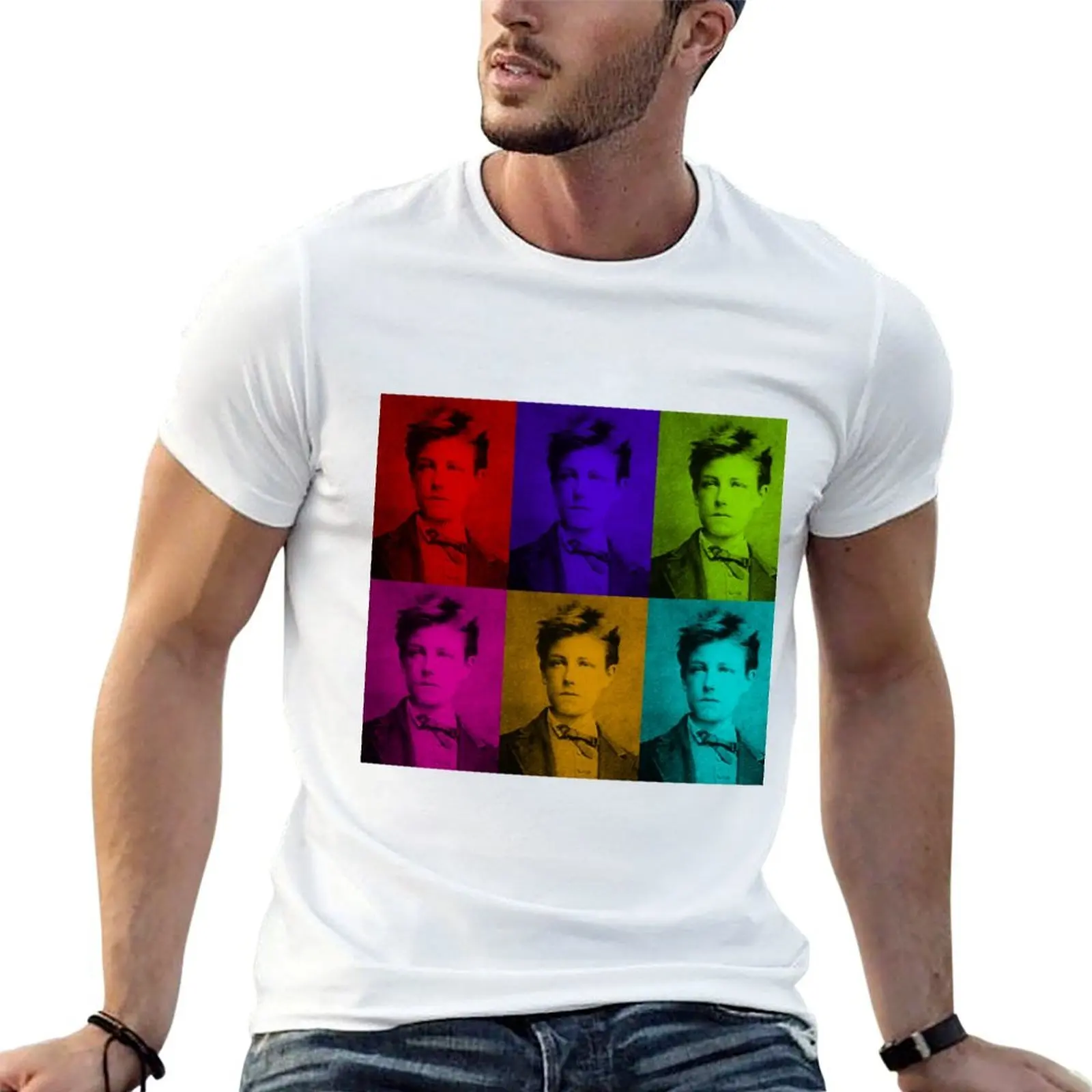 

Arthur Rimbaud T-Shirt t shirt man plain cotton t shirts high quality man t shirt heavy cotton T-shirt