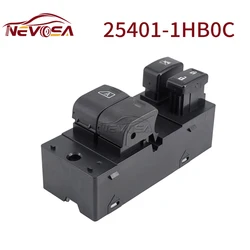 Interruptor de Elevalunas eléctrico para Nissan Micra K13, interruptor de elevalunas, 25401-1HB0C, 254011HB0C, 2010-2018