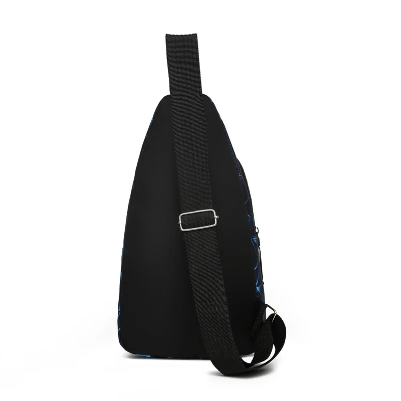 1 pezzo Borse da petto da uomo Marsupi in nylon Borsa a tracolla Borsa a tracolla Sport all'aria aperta Spalla petto Picnic quotidiano Tela Messenger Pack Bols