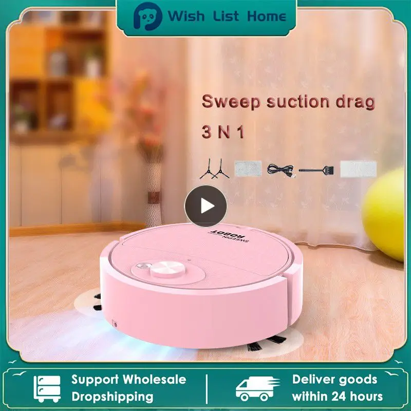 

Smart Vacuum Cleaner Sweeping Robot Household Mini Intelligent Usb Charging Dragging Suction All In One Machine Brooms Dustpans