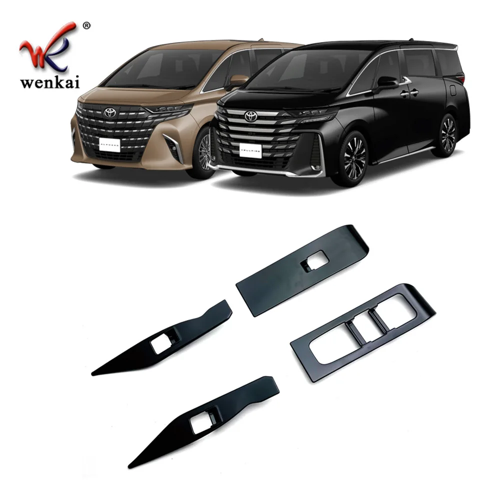 For 2023 Toyota Alphard Vellfire 40 Series Window Glass Lift Control Cover Decoration Cap Interior Accessories