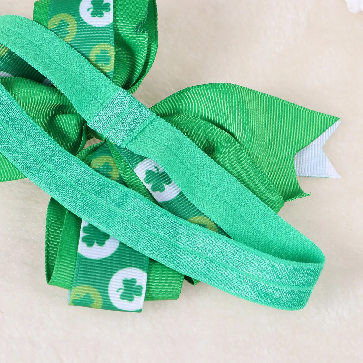 

St Patrick's Day Clover Patterns Headbands Durable Cloth Material Hair Accessories Photo Shoot Daily Wear