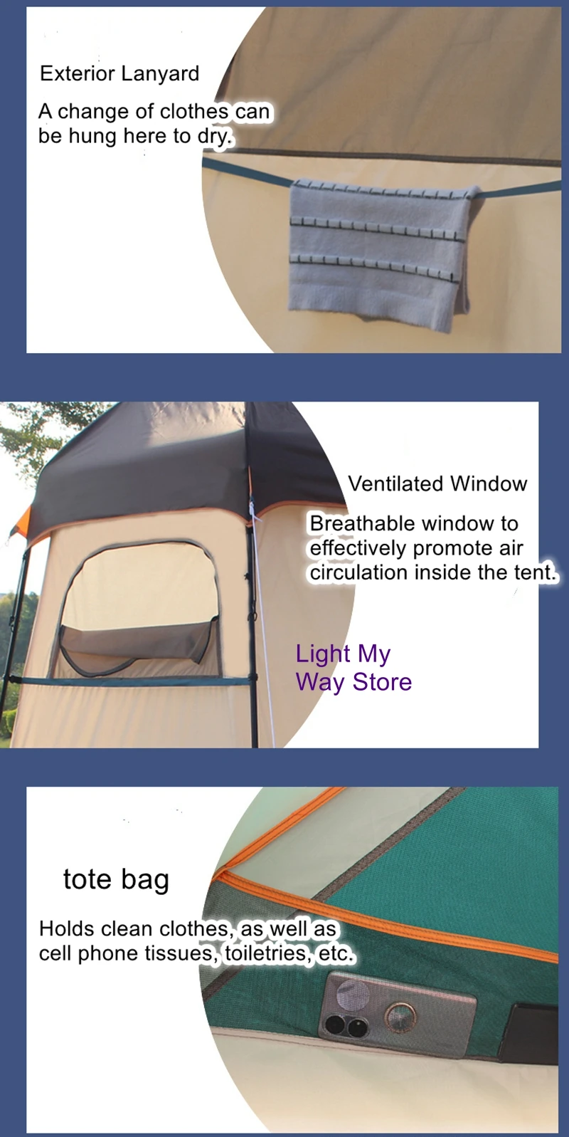 Outdoor shower tent field changing fishing camping mobile temporary toilet single blackout tent