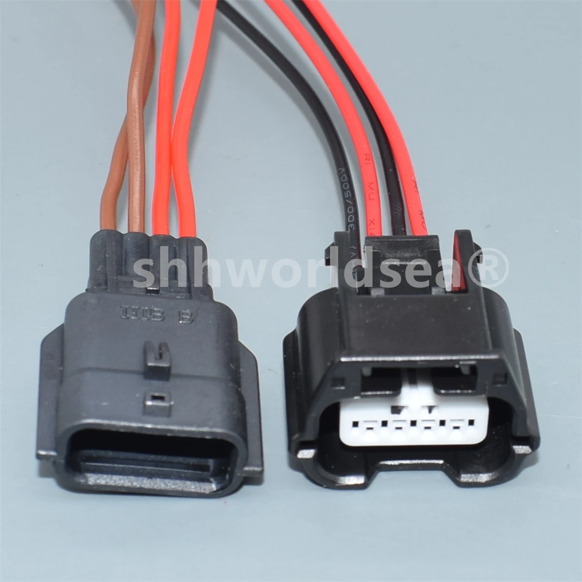 shhworldsea 4P Car Intake Pressure Sensor Wiring Socket 7282-8853-30 7283-8853-30 Auto Air Flowmeter Wire Socket