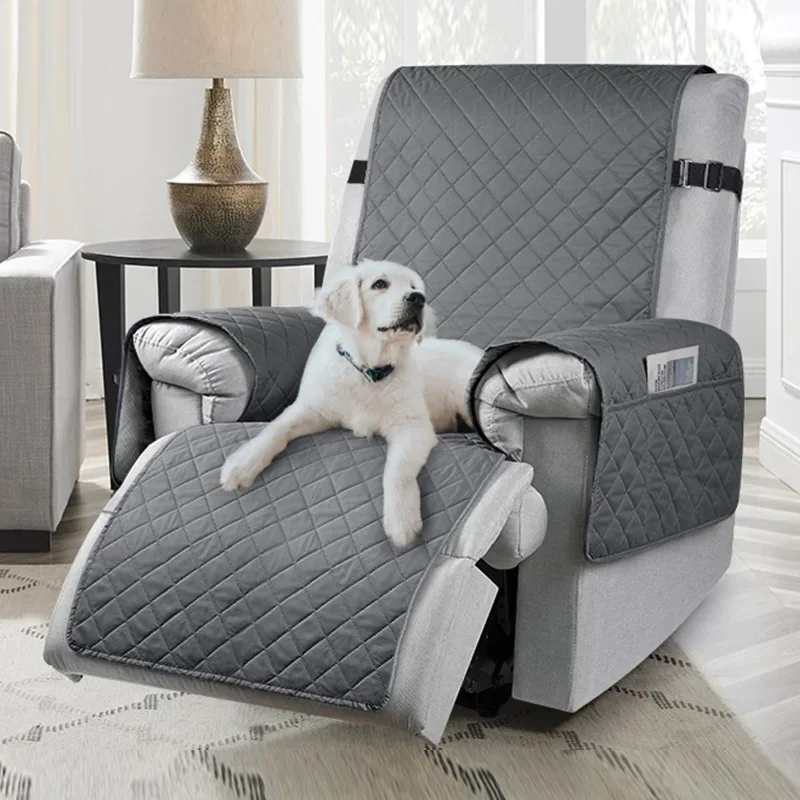 

1 Seater Recliner Sofa Cover Pet Dog Kid Mat Accent Chair Armchair Protector Home Washable Anti-slip Recliner Single Sofa Cover